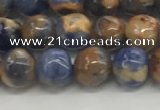 CSO831 15.5 inches 6mm round orange sodalite beads wholesale