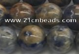 CSO834 15.5 inches 12mm round orange sodalite beads wholesale