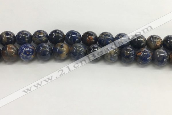 CSO835 15.5 inches 14mm round orange sodalite beads wholesale