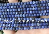 CSO840 15.5 inches 4mm round matte sodalite beads wholesale