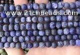 CSO841 15.5 inches 6mm round matte sodalite beads wholesale