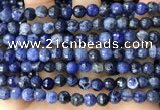 CSO846 15 inches 6mm faceted round sodalite beads wholesale