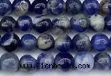 CSO915 15 inches 4mm round sodalite gemstone beads