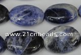 CSO92 15.5 inches 18*25mm oval sodalite gemstone beads