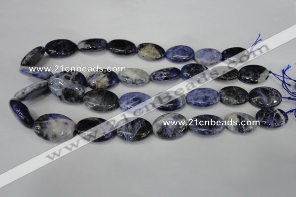 CSO92 15.5 inches 18*25mm oval sodalite gemstone beads