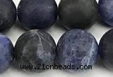 CSO928 15 inches 10mm round matte sodalite beads