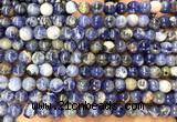 CSO951 15 inches 6mm round orange sodalite beads wholesale
