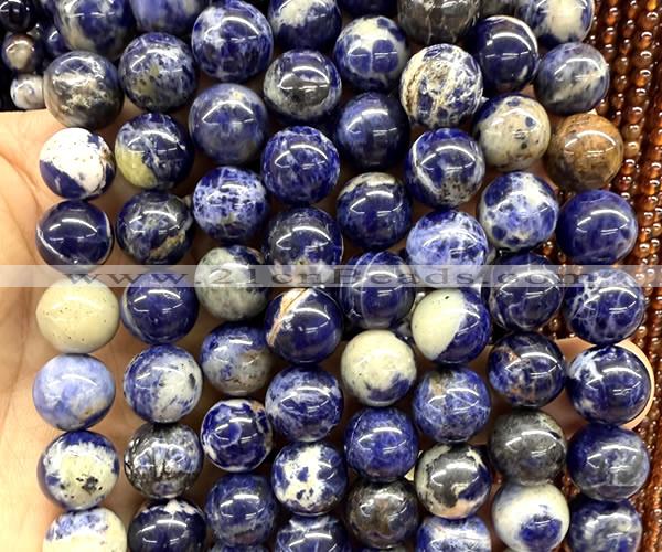 CSO959 15 inches 12mm round orange sodalite gemstone beads