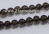 CSQ101 15.5 inches 8mm round grade AA natural smoky quartz beads