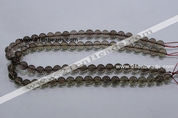 CSQ102 15.5 inches 10mm round grade AA natural smoky quartz beads