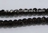 CSQ108 5*7mm faceted rondelle grade AA natural smoky quartz beads