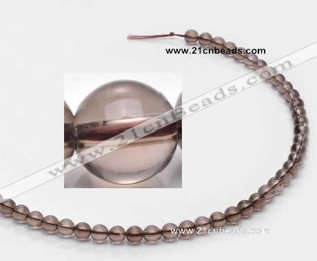 CSQ11 6mm round A grade natural smoky quartz beads Wholesale