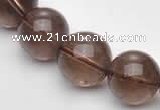 CSQ15 A grade 14mm round natural smoky quartz beads Wholesale