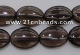 CSQ234 15.5 inches 13*18mm oval grade AA natural smoky quartz beads