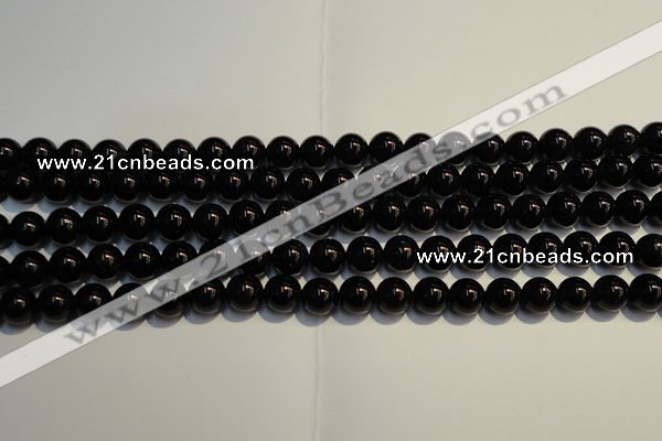 CSQ403 15.5 inches 10mm round black morion smoky quartz beads