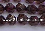 CSQ523 15.5 inches 10mm faceted nuggets smoky quartz beads