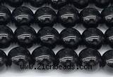 CSQ540 15 inches 6mm round black morion smoky quartz beads