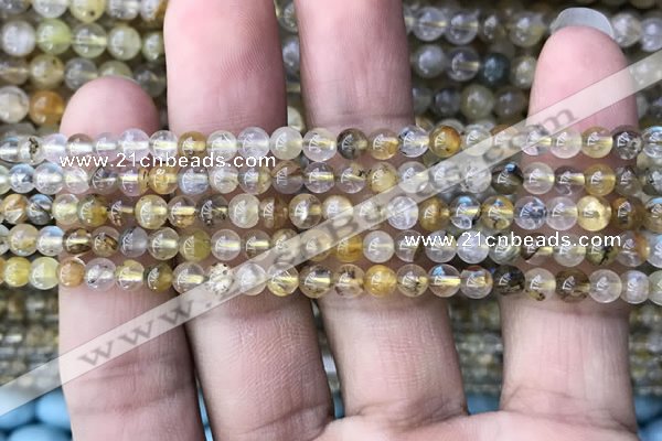 CSQ800 15.5 inches 4mm round scenic quartz beads wholesale