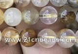 CSQ801 15.5 inches 6mm round scenic quartz beads wholesale