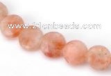 CSS02 8mm flat round natural indian sunstone beads wholesale