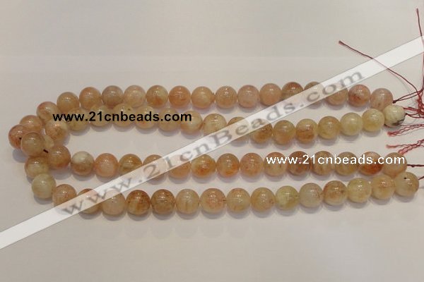 CSS18 15.5 inches 12mm round natural sunstone beads wholesale