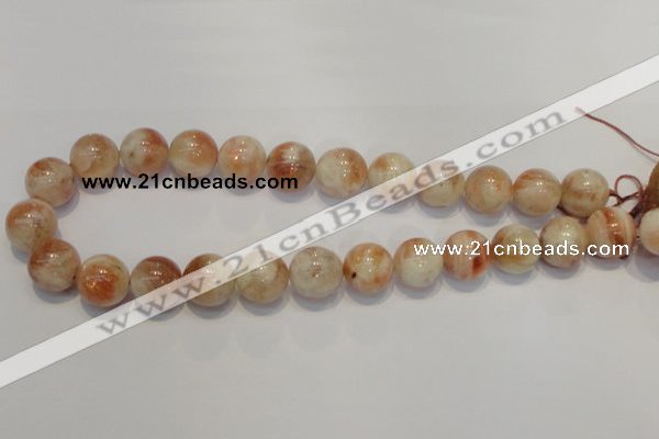 CSS20 15.5 inches 16mm round natural sunstone beads wholesale