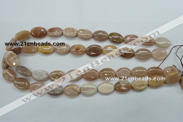 CSS205 15.5 inches 13*18mm oval natural sunstone beads