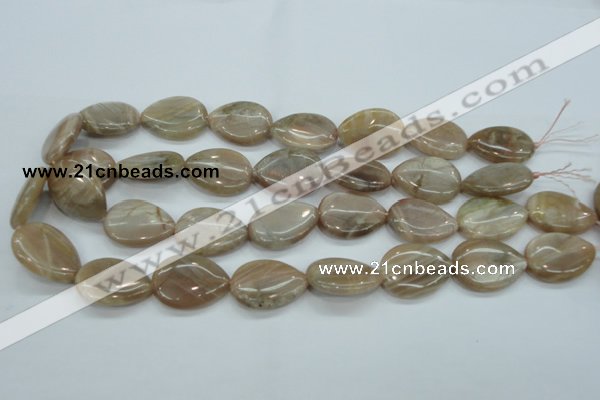 CSS207 15.5 inches 18*25mm flat teardrop natural sunstone beads