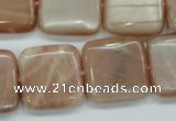 CSS209 15.5 inches 20*20mm square natural sunstone beads