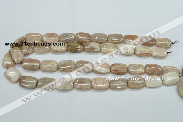 CSS212 15.5 inches 15*20mm rectangle natural sunstone beads