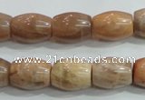 CSS251 15.5 inches 12*16mm drum natural sunstone beads