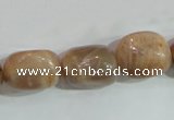 CSS254 15.5 inches 16*18mm nuggets natural sunstone beads