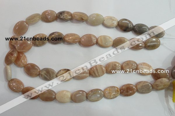 CSS261 15.5 inches 15*20mm oval natural sunstone beads