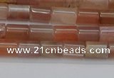 CSS266 15.5 inches 5*8mm tube sunstone beads wholesale