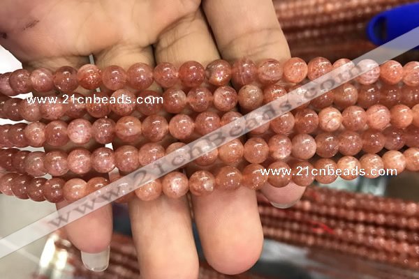 CSS301 15.5 inches 6mm round golden sunstone gemstone beads