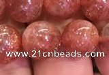 CSS303 15.5 inches 10mm round golden sunstone gemstone beads