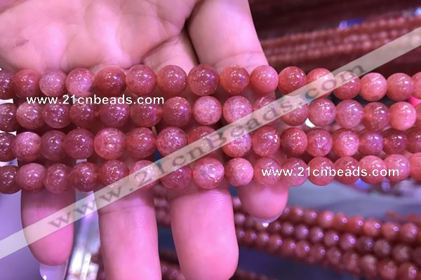 CSS309 15.5 inches 8mm round golden sunstone gemstone beads