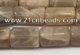 CSS400 15.5 inches 8*10mm - 8*13mm tube sunstone beads wholesale