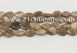 CSS408 15.5 inches 13*18mm flat teardrop sunstone beads wholesale