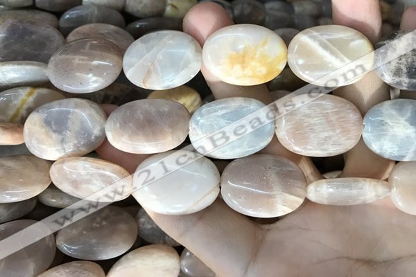 CSS416 15.5 inches 18*25mm oval sunstone beads wholesale