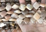 CSS431 15.5 inches 16*16mm diamond sunstone beads wholesale