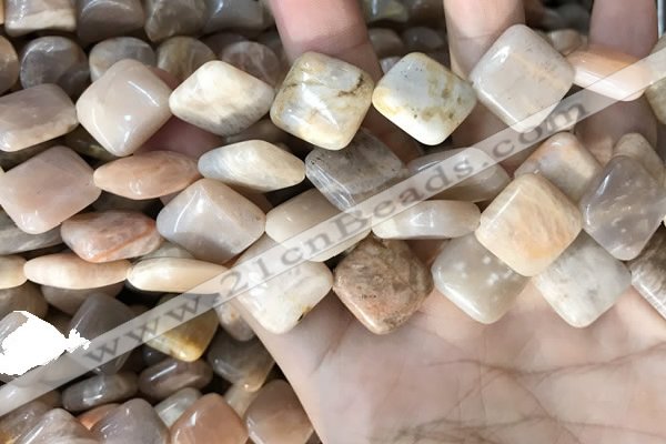 CSS431 15.5 inches 16*16mm diamond sunstone beads wholesale