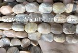 CSS445 15.5 inches 13*18mm - 16*20mm faceted freeform sunstone beads