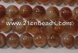 CSS552 15.5 inches 6mm round natural golden sunstone beads