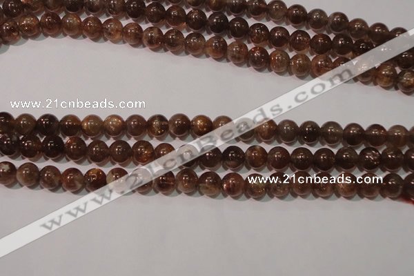CSS553 15.5 inches 7mm round natural golden sunstone beads