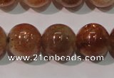 CSS555 15.5 inches 10mm round natural golden sunstone beads