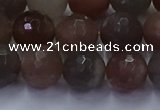 CSS644 15.5 inches 12mm faceted round sunstone gemstone beads wholesale