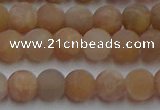 CSS651 15.5 inches 6mm round matte sunstone beads wholesale