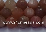 CSS673 15.5 inches 10mm faceted round sunstone gemstone beads