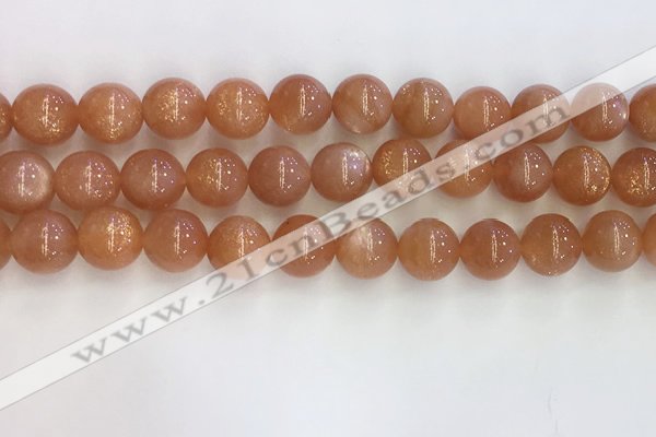 CSS711 15.5 inches 10mm round natural golden sunstone beads